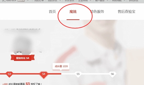 《京东》魔镜等级怎么查看