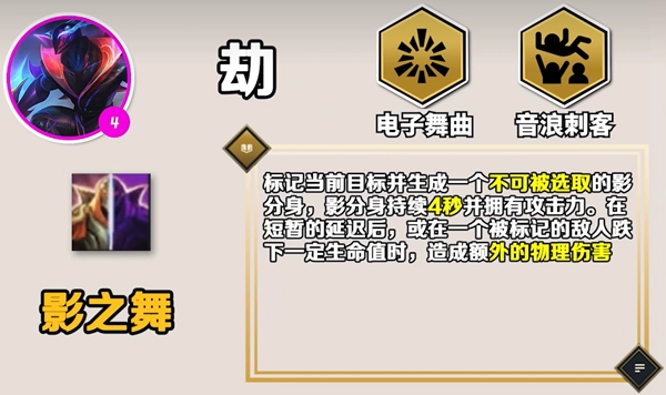 《云顶之弈》S10劫技能解析