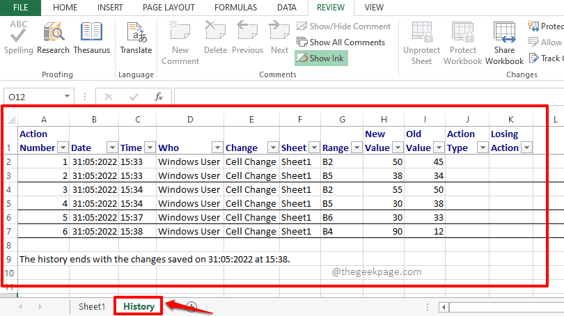 Excel技巧：怎么跟踪Microsoft Excel表格中的更改