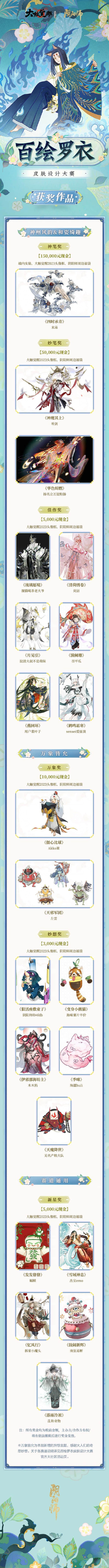 《阴阳师》大触觉醒获奖作品一览2023