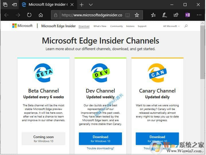 Chromium Edge Beta版浏览器安装程序下载