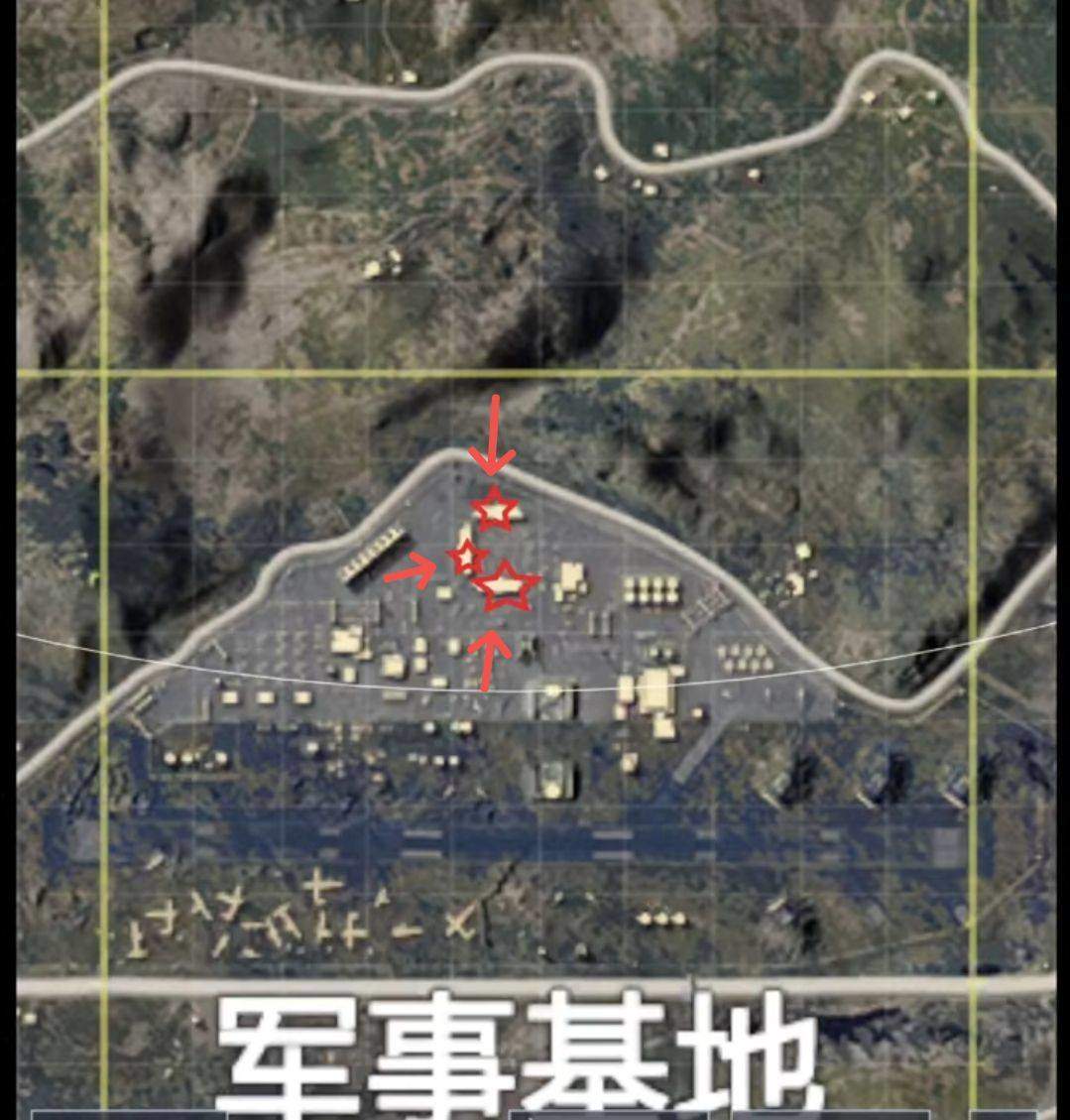 和平精英2022火力对决军火库固定点在哪刷（军事基地有三处）